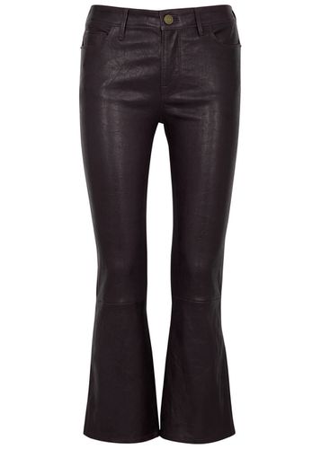 Le Crop Mini Boot Leather Jeans - - 26 (W26 / UK8 / S) - Frame - Modalova