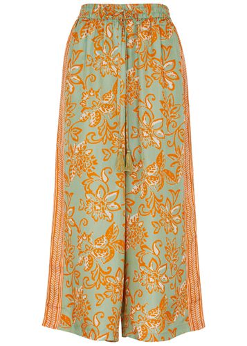 Emmy Printed Cropped Silk Trousers - - 2 (UK10 / S) - Hannah Artwear - Modalova