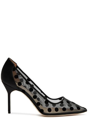 Bbla 90 Polka-dot Mesh Pumps - Manolo Blahnik - Modalova