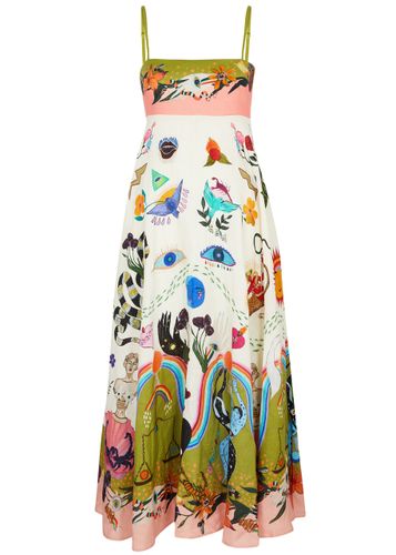 Evergreen Printed Linen Midi Dress - - 10 (UK10 / S) - ALEMAIS - Modalova