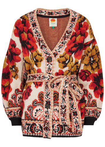Winter Tapestry Intarsia Knitted Cardigan - - L (UK14 / L) - Farm Rio - Modalova