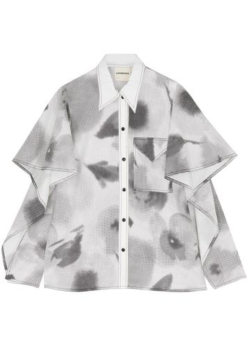 Printed Cape-effect Cotton Shirt - - M (UK14) - Lovebirds - Modalova
