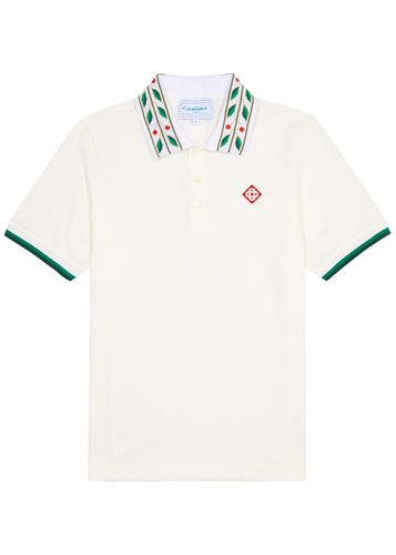 Laurel Piqué Cotton Polo Shirt - - M - CASABLANCA - Modalova