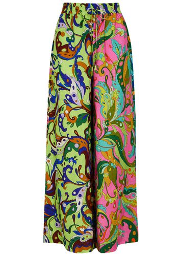 Yvette Printed Linen Trousers - - 10 (UK10 / S) - ALEMAIS - Modalova