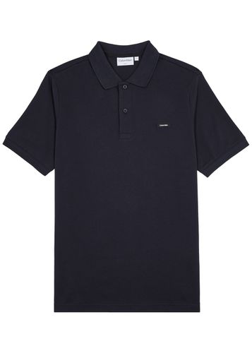 Logo Piqué Stretch-cotton Polo Shirt - - S - Calvin klein - Modalova