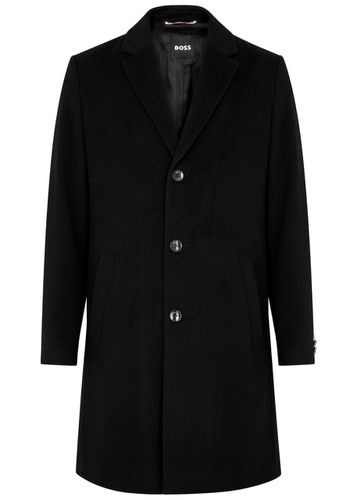 Single-breasted Wool-blend Coat - - 50 (IT50 / L) - Boss - Modalova