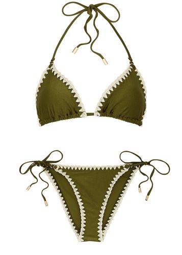 Junie Crochet-trimmed Triangle Bikini - - 3 (UK 14 / L) - Zimmermann - Modalova
