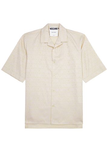Logo-jacquard Cotton Shirt - - 39 (IT39/ UK5) - Moschino - Modalova