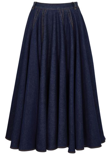 Alaïa Denim Midi Skirt - - 36 (UK8 / S) - ALAÏA - Modalova