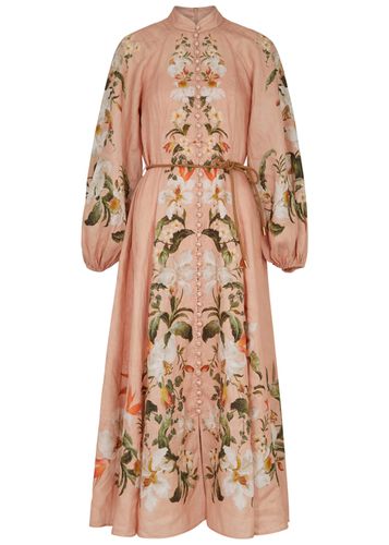 Lexi Billow Floral-print Linen Midi Dress - - 1 (UK 10 / S) - Zimmermann - Modalova