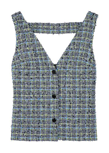 Orly Checked Bouclé Tweed Waistcoat - - S (UK8-10 / S) - Stine Goya - Modalova