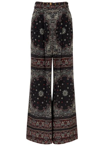 Double Tuck Printed Wide-leg Trousers - - 3 (UK 14 / L) - Zimmermann - Modalova