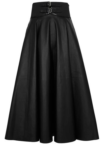 Alaïa Belted Leather Midi Skirt - - 40 (UK12 / M) - ALAÏA - Modalova
