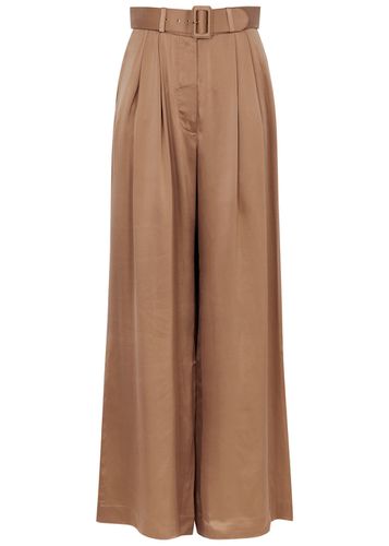 Tuck Wide-leg Silk-satin Trousers - - 0 (UK 8 / S) - Zimmermann - Modalova