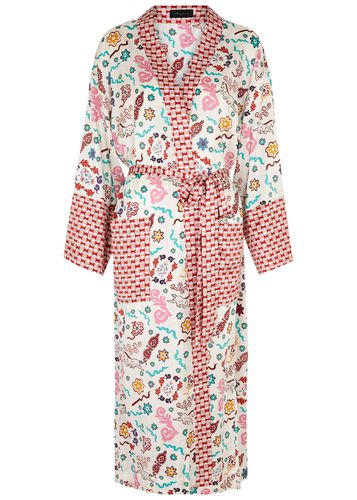 Danpatch Printed Silk-satin Robe - Jessica Russell Flint - Modalova