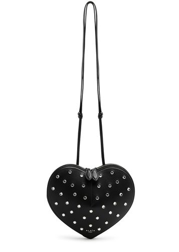 Alaïa Le Coeur Embellished Leather Cross-body bag - ALAÏA - Modalova