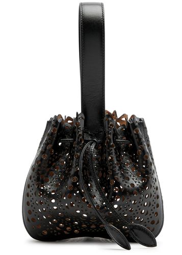 Alaïa Rose Marie Laser-cut Leather Bucket bag - Black - ALAÏA - Modalova