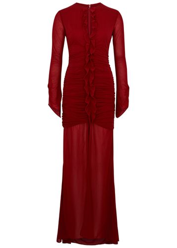 Ceylon Ruffled Chiffon Maxi Dress - - 10 (UK10 / S) - DE LA Vali - Modalova