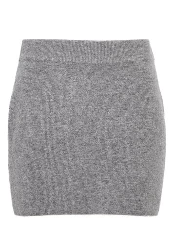 Ribbed Cashmere Mini Skirt - - S (UK8-10 / S) - Aexae - Modalova