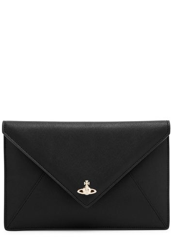 Envelope Leather Clutch - Black - Vivienne Westwood - Modalova