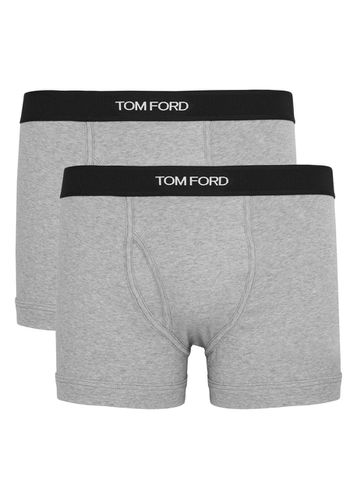 Logo Stretch-cotton Boxer Briefs - set of two - - M - Tom ford - Modalova