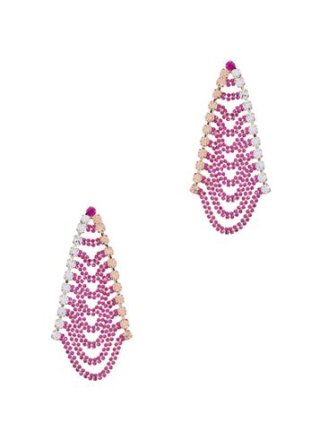 Patchwork Crystal-embellished Drop Earrings - Rosantica - Modalova