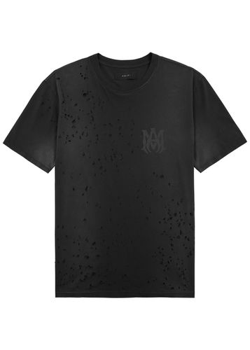 Logo Distressed Cotton T-shirt - Amiri - Modalova