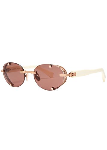 Monsieur Rimless Oval-frame Sunglasses - Balmain Eyewear - Modalova