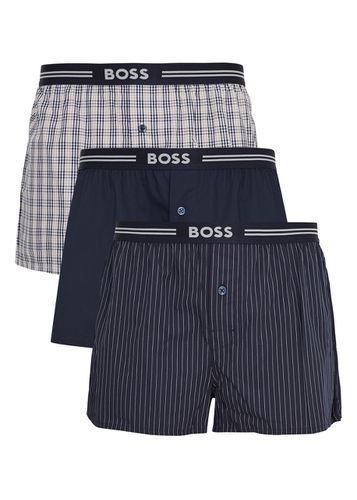 Logo Cotton-poplin Boxer Shorts - set of Three - - S - Boss - Modalova