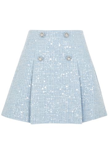 Sequin-embellished Bouclé Tweed Mini Skirt - - 10 (UK10 / S) - Self-portrait - Modalova