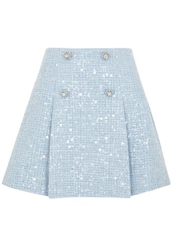 Sequin-embellished Bouclé Tweed Mini Skirt - - 12 (UK12 / M) - Self-portrait - Modalova