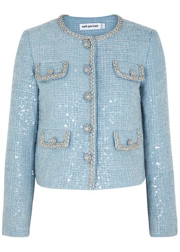 Sequin-embellished Bouclé Tweed Jacket - - 6 (UK6 / XS) - Self-portrait - Modalova