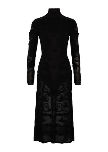 Baroque Fine-knit Midi Dress - - 34 (UK6 / XS) - Balmain - Modalova
