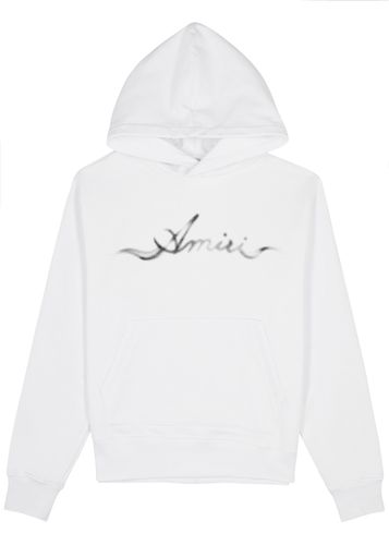 Smoke Crystal-embellished Logo Hooded Cotton Sweatshirt - - XL - Amiri - Modalova