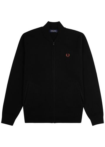 Logo-embroidered Knitted Bomber Jacket - - M - Fred perry - Modalova