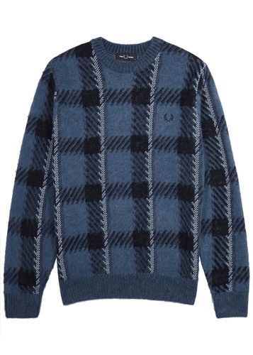 Checked Cotton-blend Jumper - - S - Fred perry - Modalova