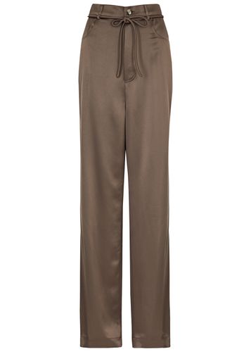 Sato Wide-leg Satin Trousers - - L (UK14 / L) - Nanushka - Modalova