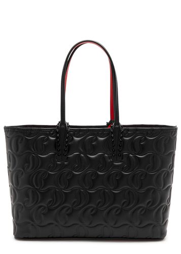 Cabata Small Embossed Leather Tote - Black - Christian Louboutin - Modalova