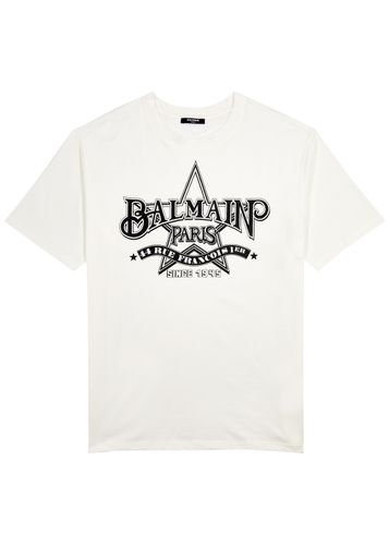 Star Logo-print Cotton T-shirt - Balmain - Modalova
