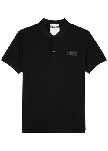Logo Piqué Cotton Polo Shirt - - 50 (IT50 / L) - Moschino - Modalova