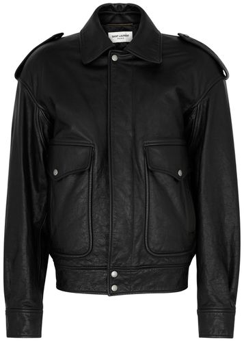 Leather Jacket - - 38 (UK10 / S) - Saint Laurent - Modalova