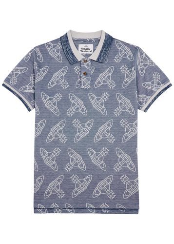 Orb-intarsia Piqué Cotton Polo Shirt - - L - Vivienne Westwood - Modalova