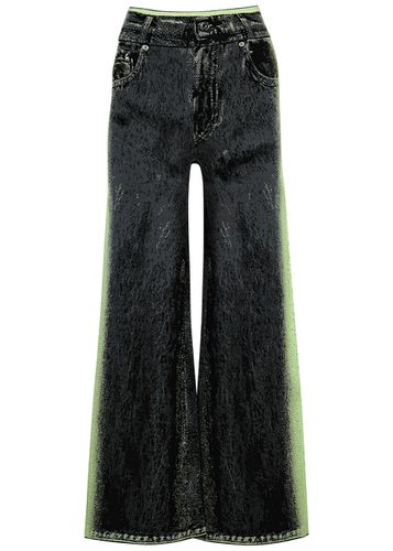 Zahra Intarsia Stretch-knit Wide-leg Trousers - - L (UK14 / L) - PH5 - Modalova