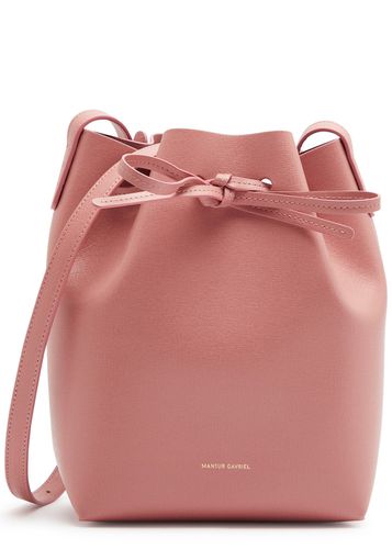 Mini Leather Bucket bag - Rose - Mansur Gavriel - Modalova