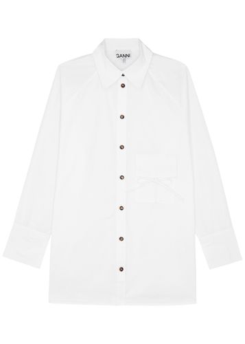 Cotton-poplin Shirt - - S/M (UK10-12 / M) - Ganni - Modalova