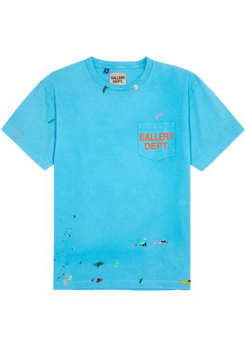 Paint-splattered Logo Cotton T-shirt - Gallery Dept. - Modalova