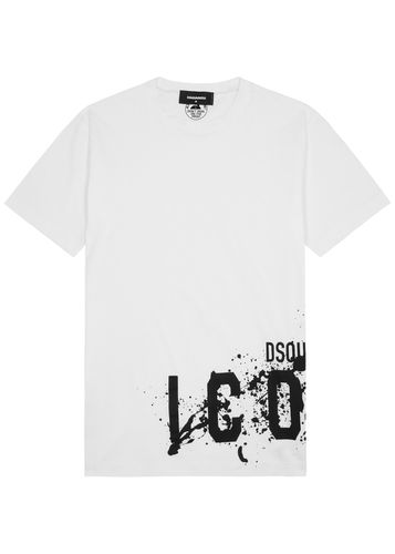 Icon Splash Logo Cotton T-shirt - Dsquared2 - Modalova