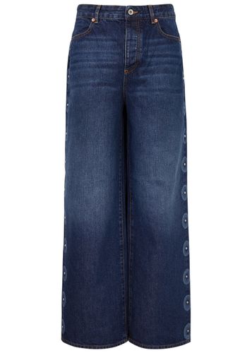 Stud-embellished Wide-leg Jeans - - XS (UK6 / XS) - Conner Ives - Modalova
