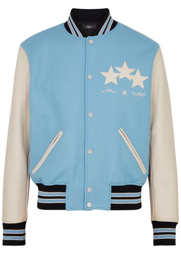 Stars Panelled Wool-blend Varsity Jacket - - M - Amiri - Modalova