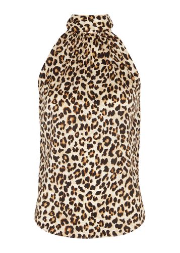 Tanisha Leopard-print Stretch-silk top - - 4 (UK8 / S) - Veronica Beard - Modalova